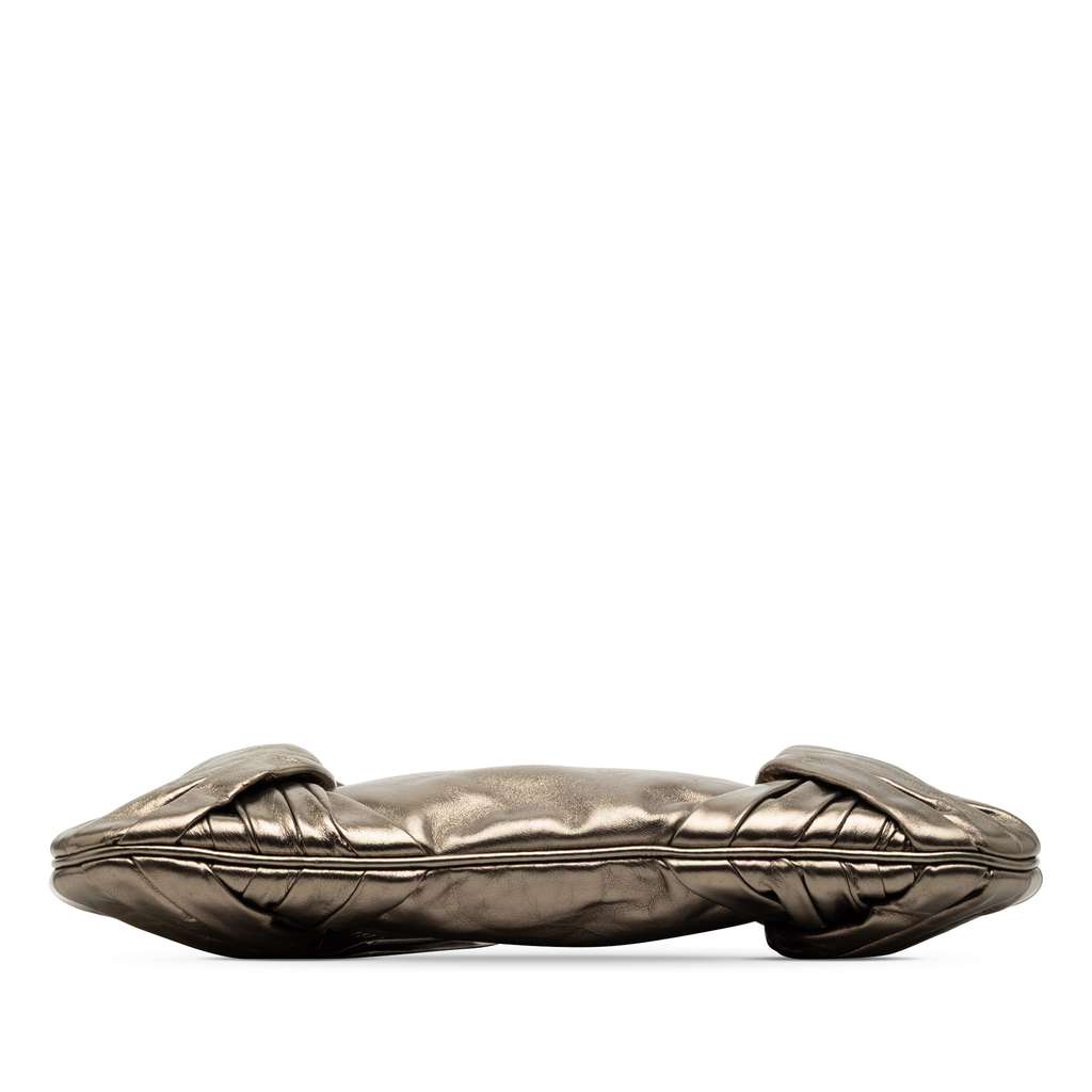 Burberry Metallic Leather Sling Knot Shoulder Bag - 3