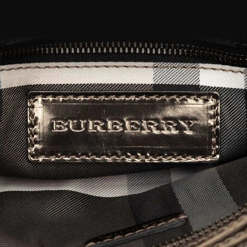 Burberry Metallic Leather Sling Knot Shoulder Bag Brown Leather Good - Box View