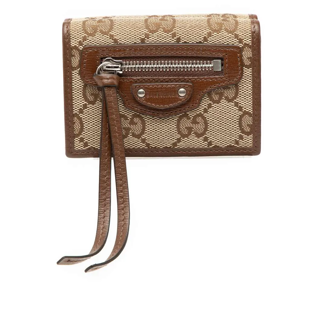Gucci Balenciaga The Hacker Project GG Canvas Neo Classic Wallet Brown Canvas Very good - Front View