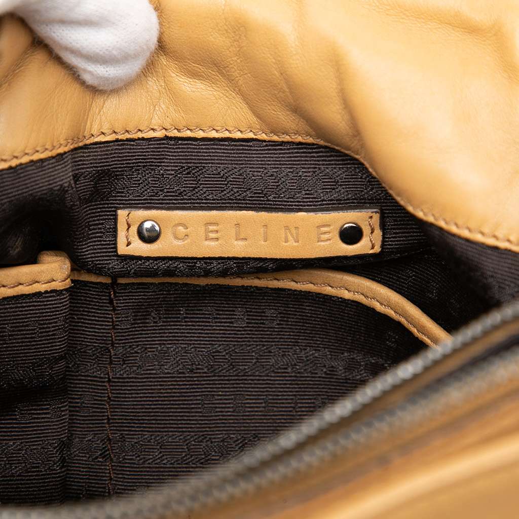 Celine Lambskin Watch Me Gauffre Flap Shoulder Bag - 5