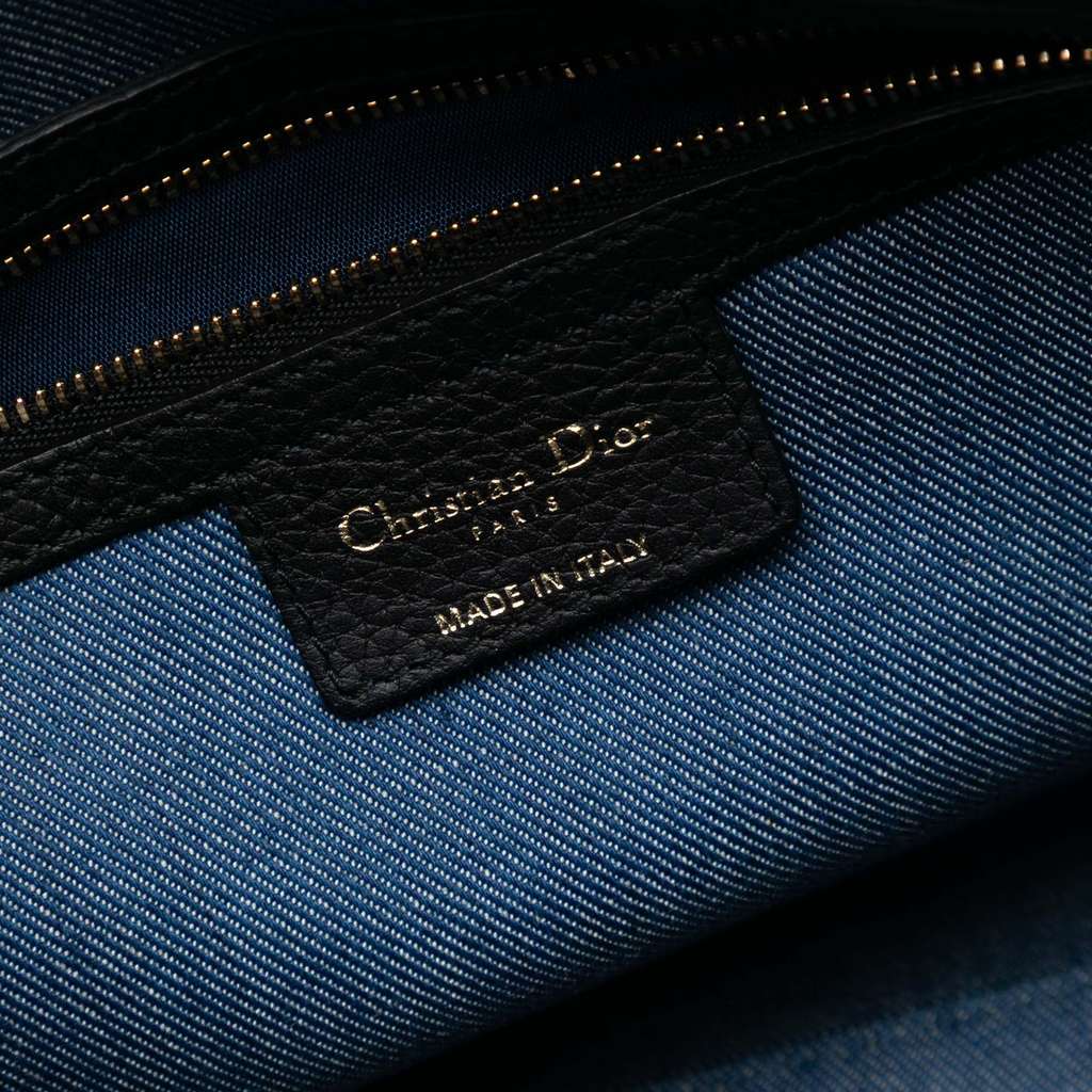 Dior Denim Patch D Light Satchel - 5
