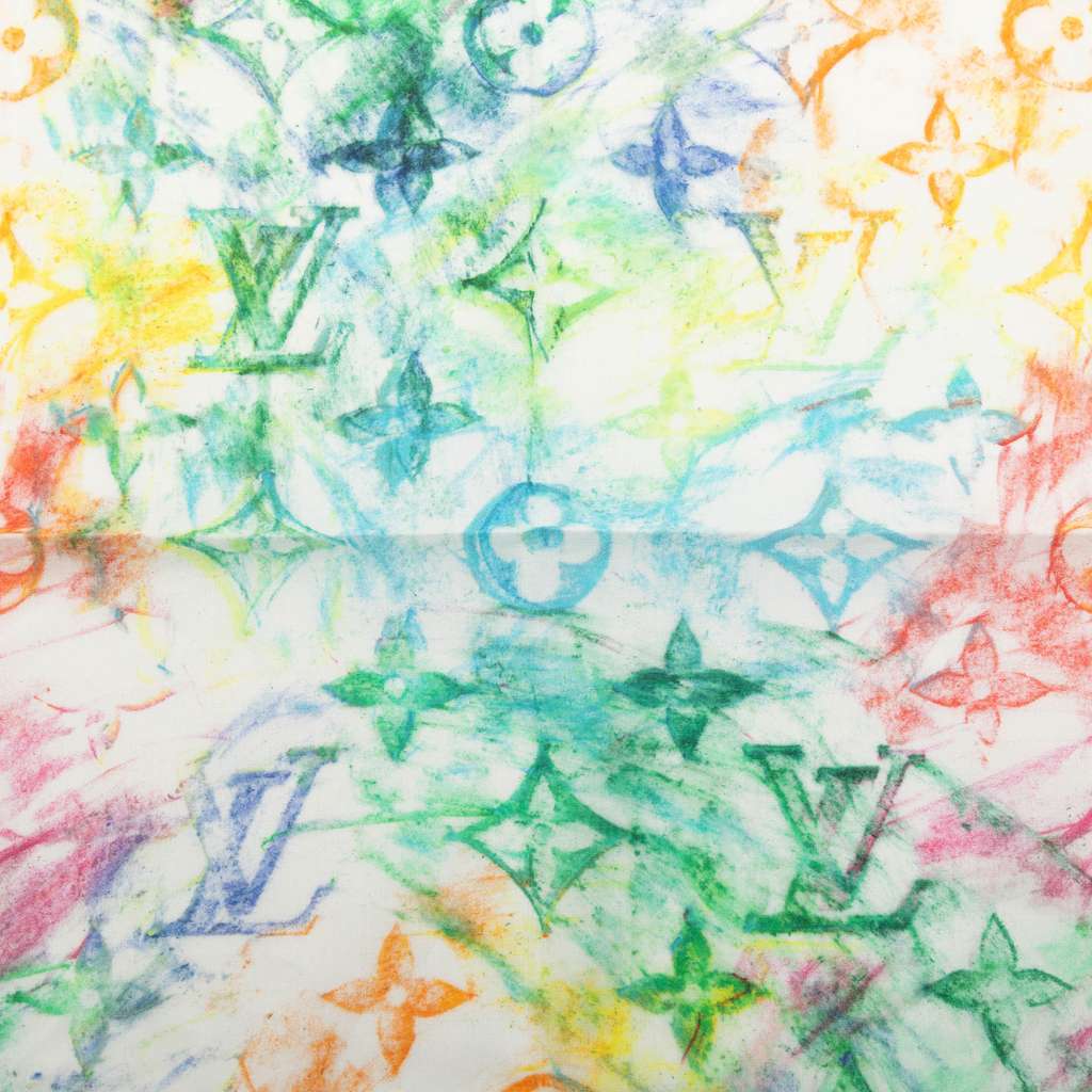 Louis Vuitton Virgil Abloh Monogram Watercolor Bandana and Mask Set - 4