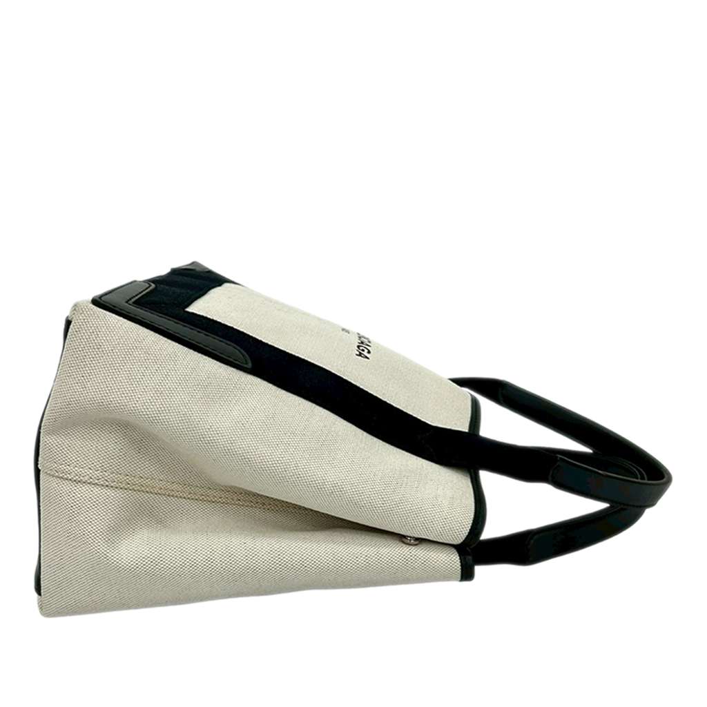 Balenciaga Canvas Navy Cabas Tote S - 2
