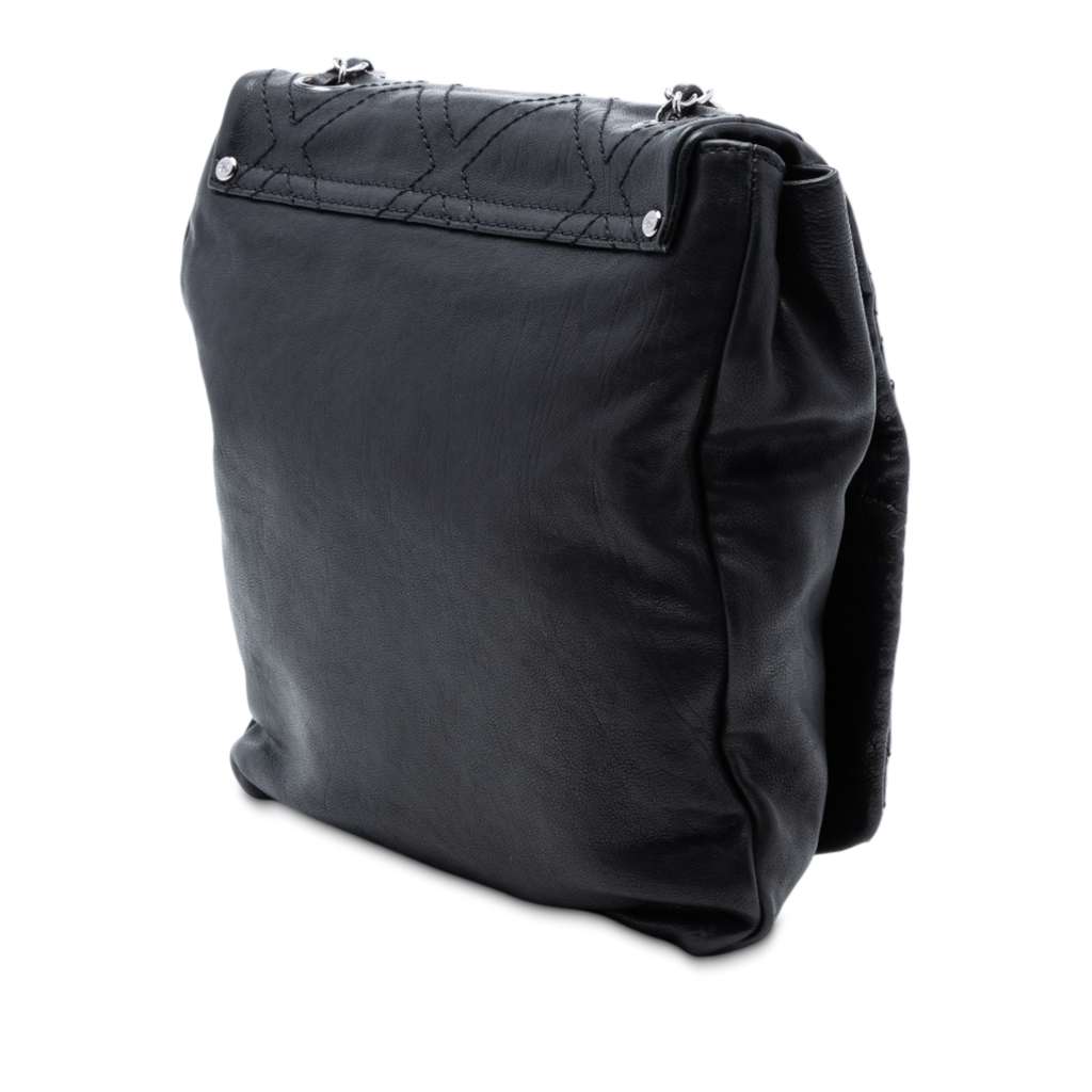 Chanel Large Calfskin Diamond Stitch Crossbody - 2