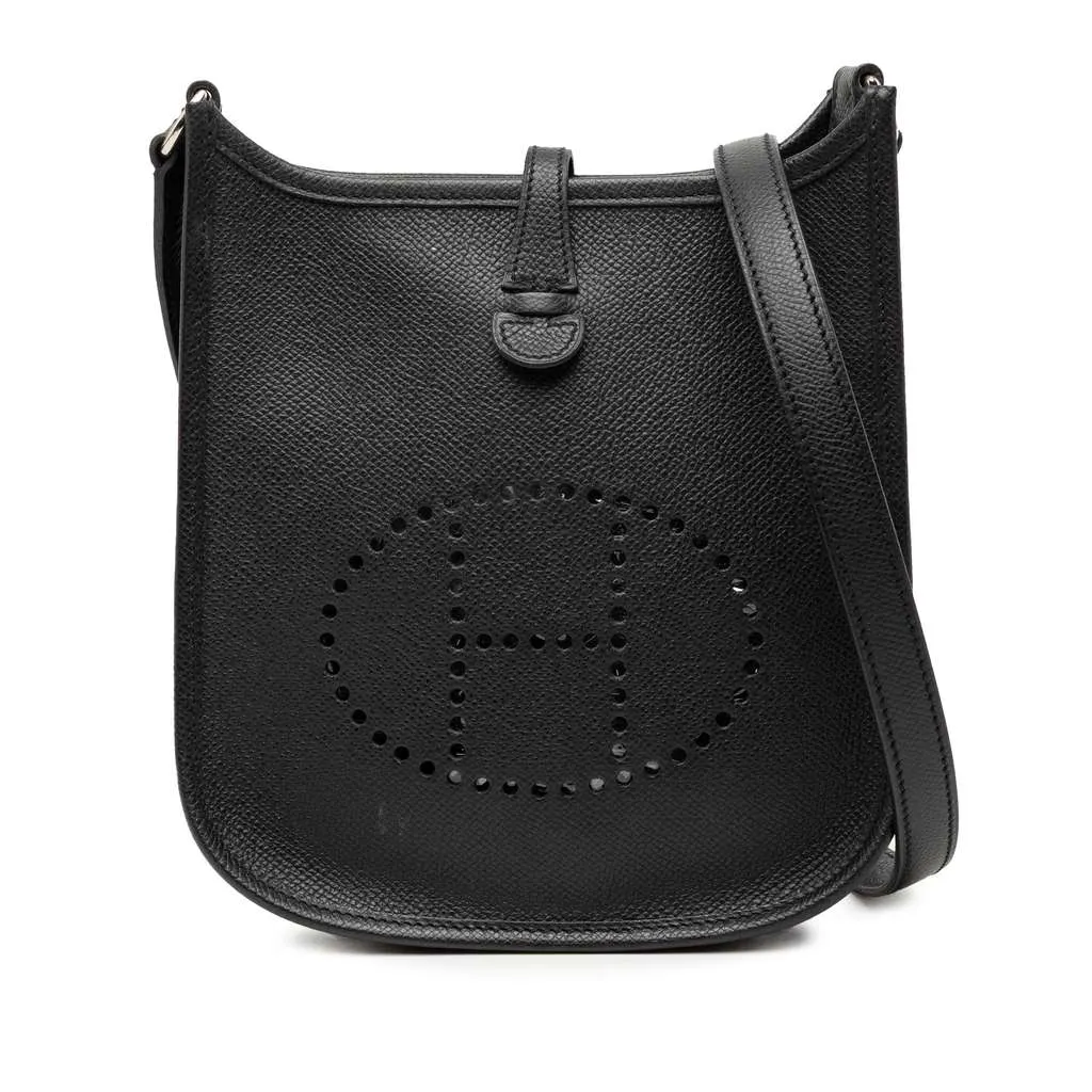 Hermès Epsom Evelyne 16 Black Leather Very good - Front View