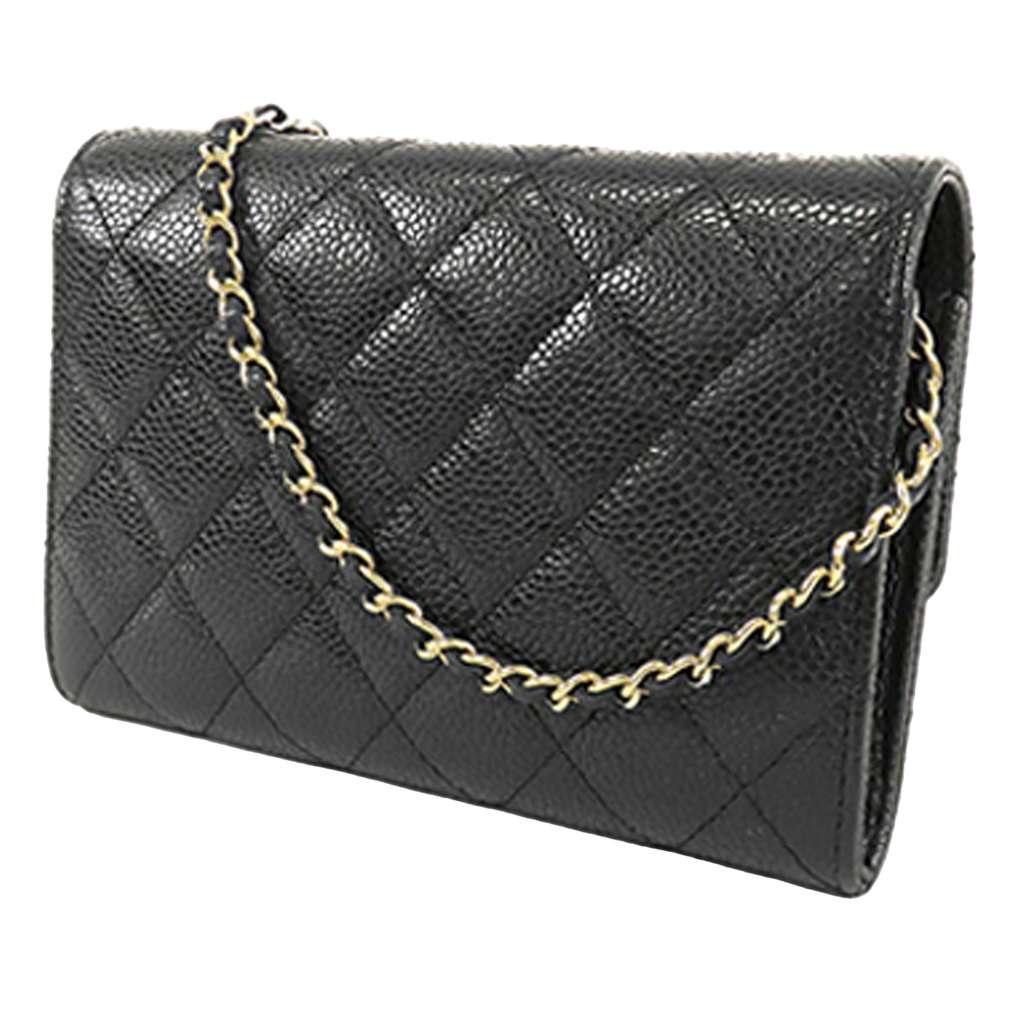 Chanel Classic Caviar Flap Wallet on Chain - 2