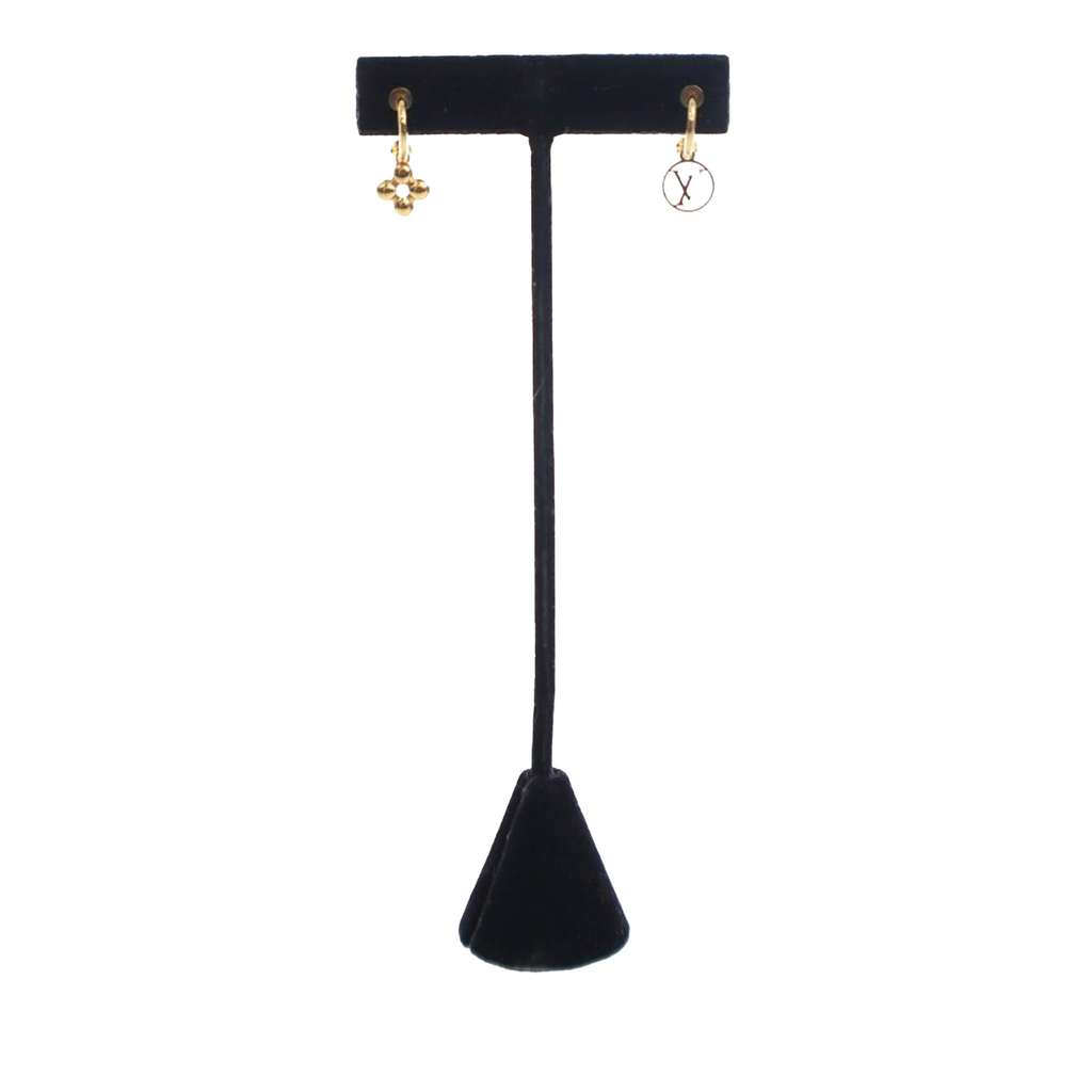 Louis Vuitton Gold Plated Blooming Earrings