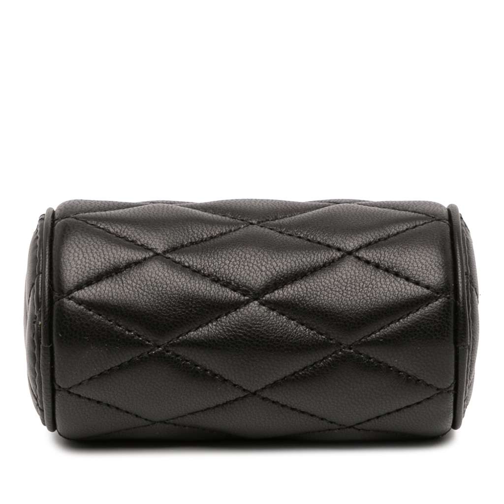 Saint Laurent Micro Quilted Lambskin Sade Tube Bag - 3
