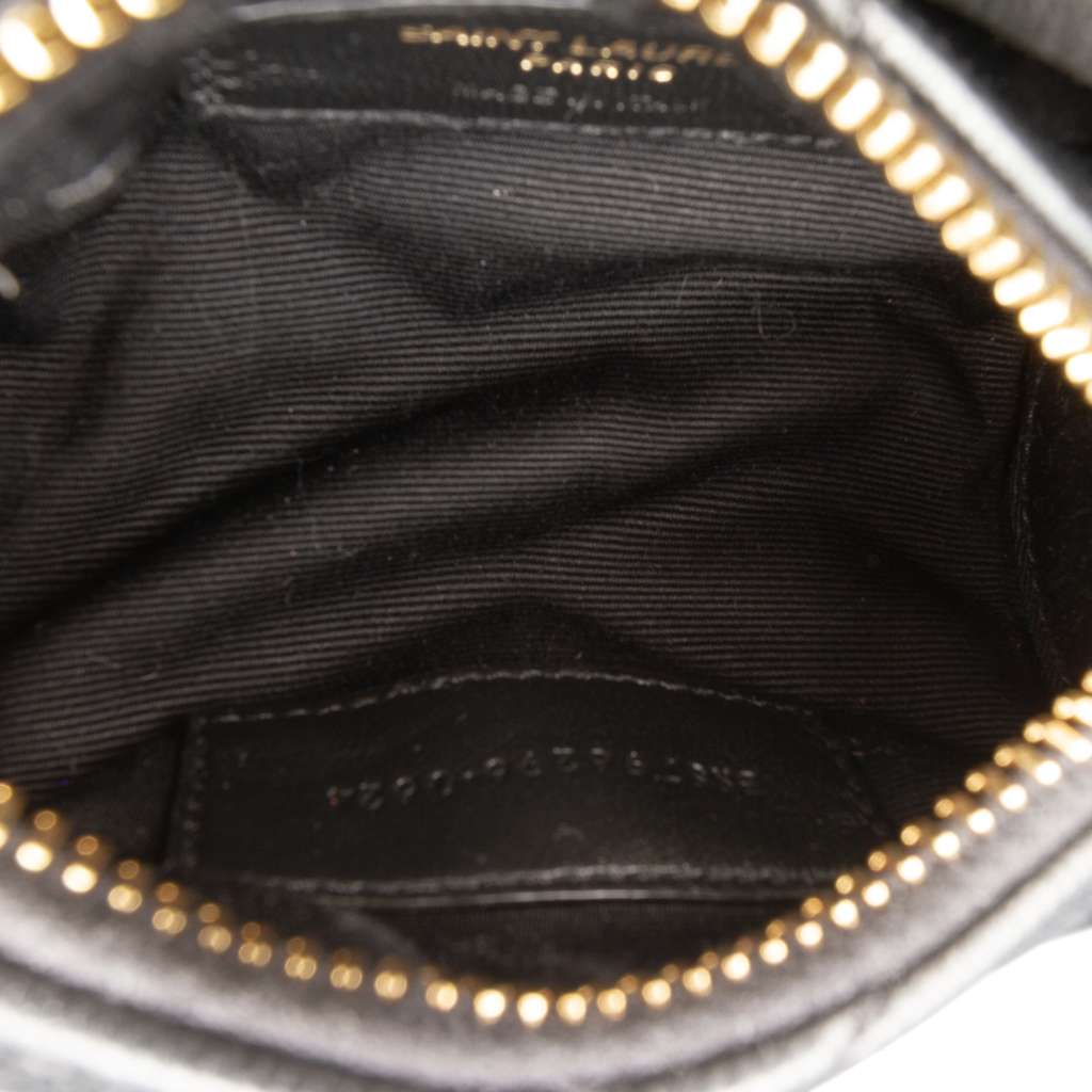 Saint Laurent Micro Quilted Lambskin Sade Tube Bag - 4