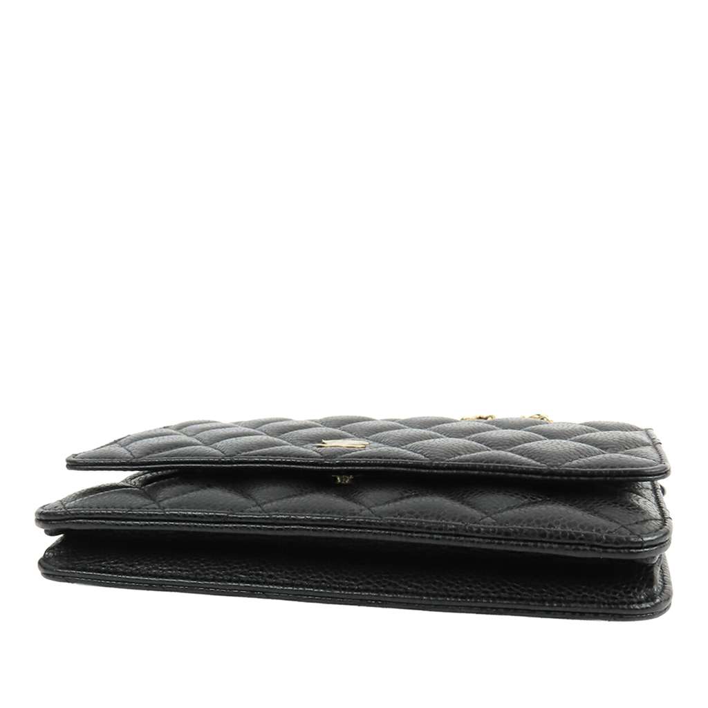 Chanel CC Quilted Caviar Wallet on Chain - 3