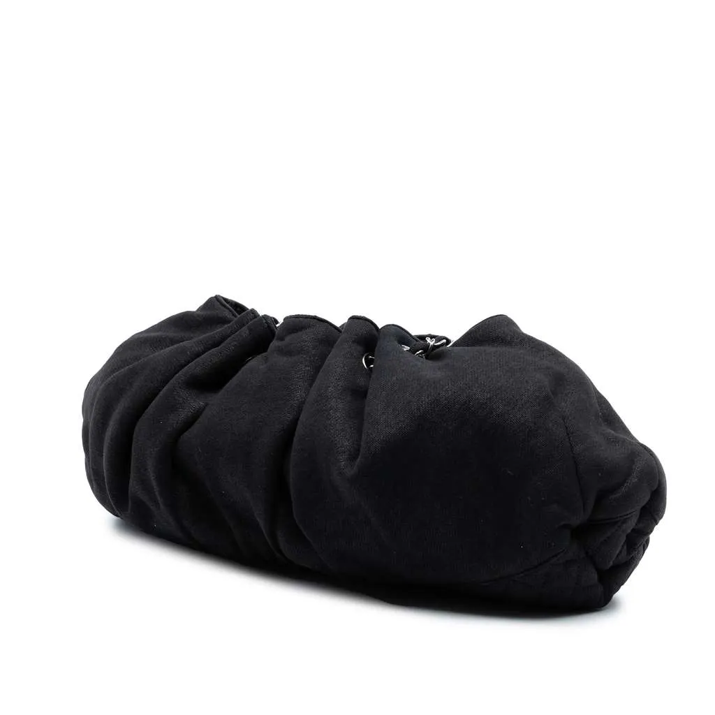 Chanel Jersey Melrose Cabas Black Cotton Very good - Back View