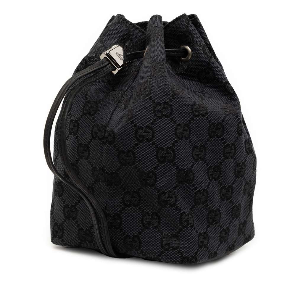 Gucci GG Canvas Drawstring Bucket Bag - 2