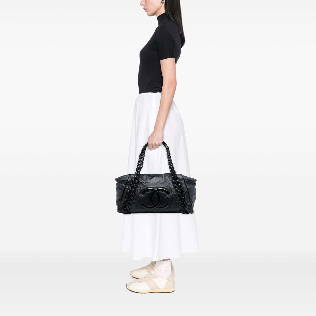 Chanel Calfskin Modern Chain Rhodoid East | Libas Collective