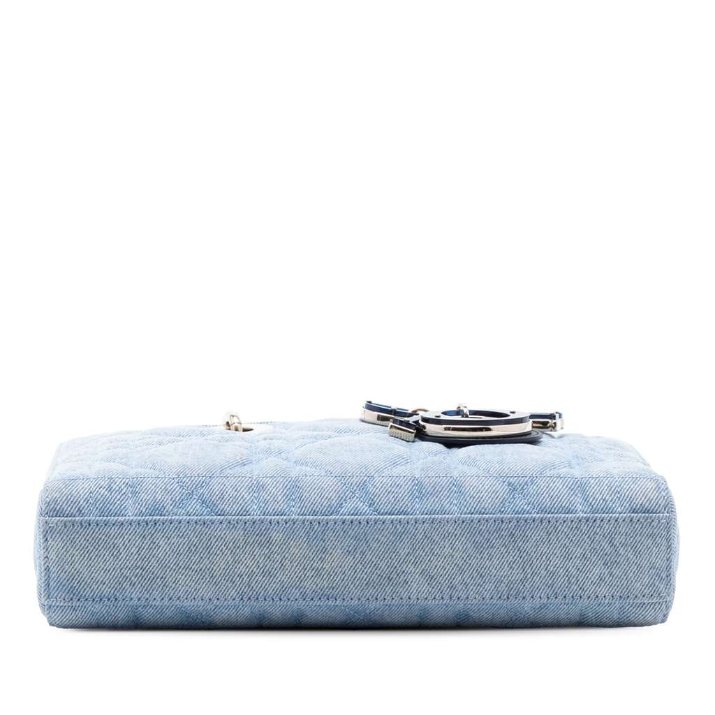 Dior Medium Denim Macrocannage Lady D Joy - 3