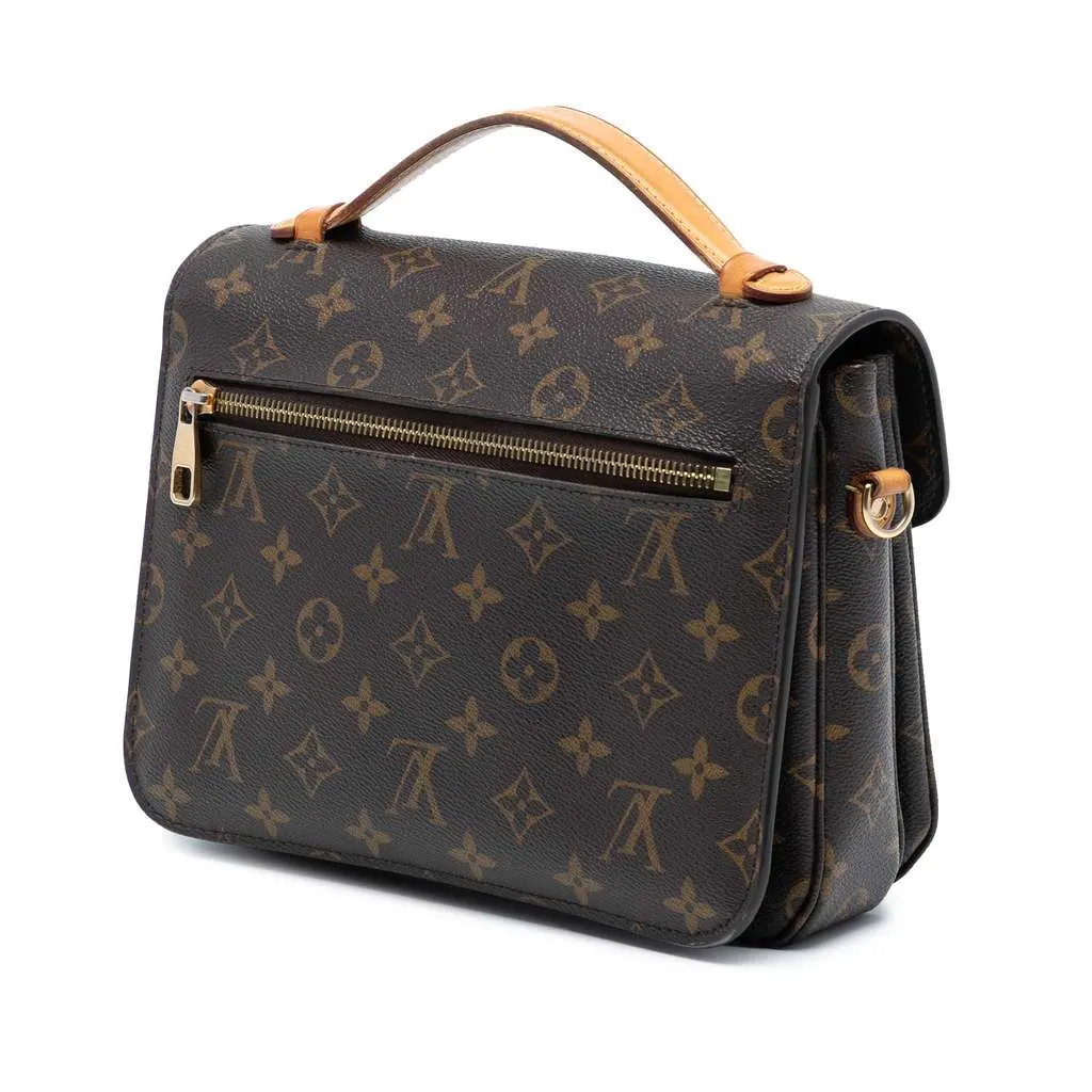 Louis Vuitton Monogram Pochette Metis Brown Very good - Back View