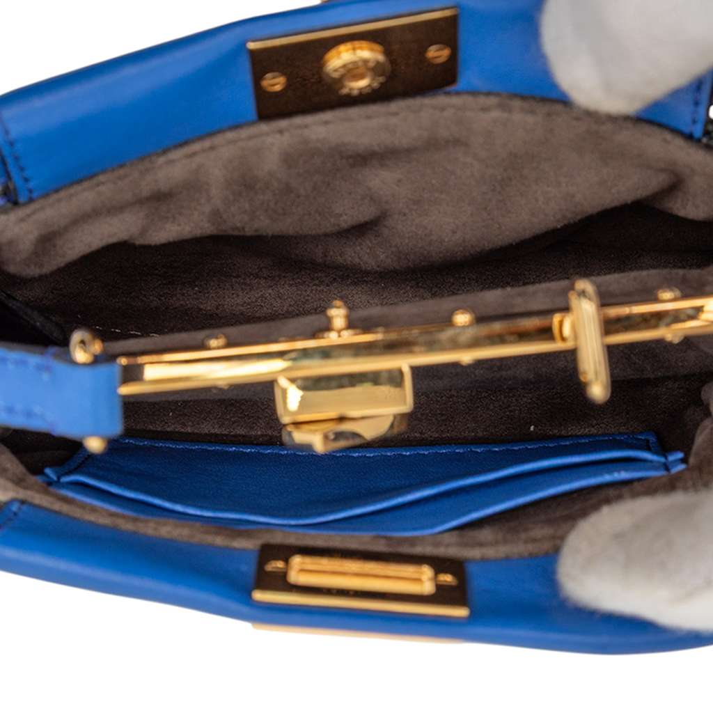 Fendi Micro Shiny Nappa Peekaboo Iconic Satchel - 4