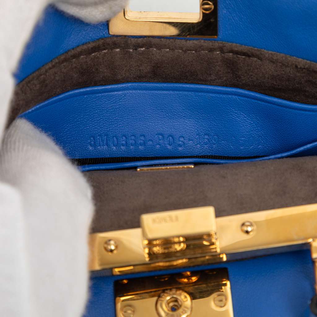 Fendi Micro Shiny Nappa Peekaboo Iconic Satchel - 5