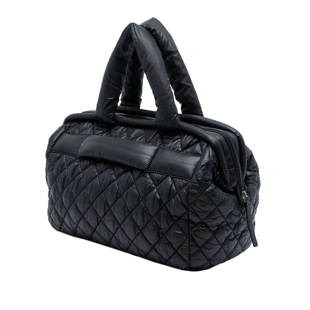 Chanel Quilted Nylon Coco Cocoon Bowler Bag - 2