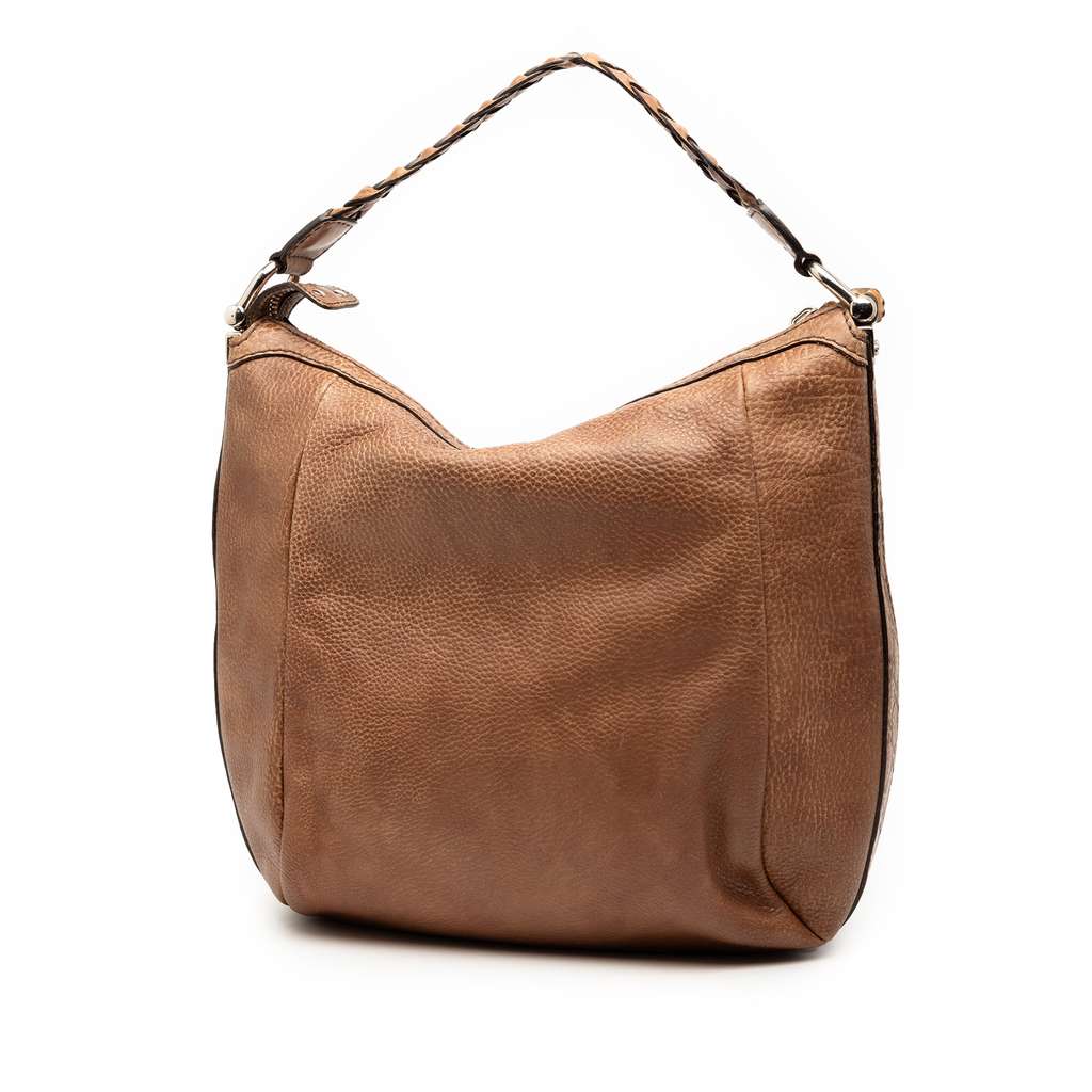 Gucci Leather Bamboo Shoulder Bag - 2