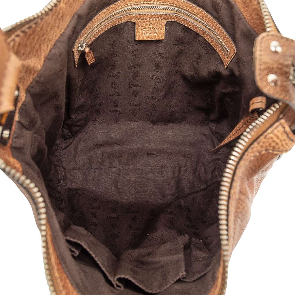 Gucci Leather Bamboo Shoulder Bag - 4