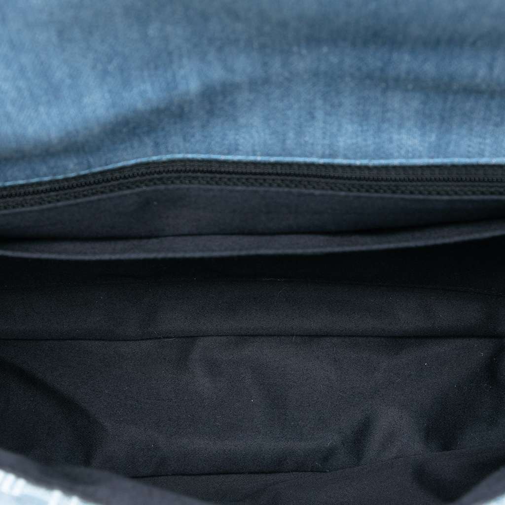 Chanel Medium Embroidered Denim Perfume Bottle Single Flap - 4