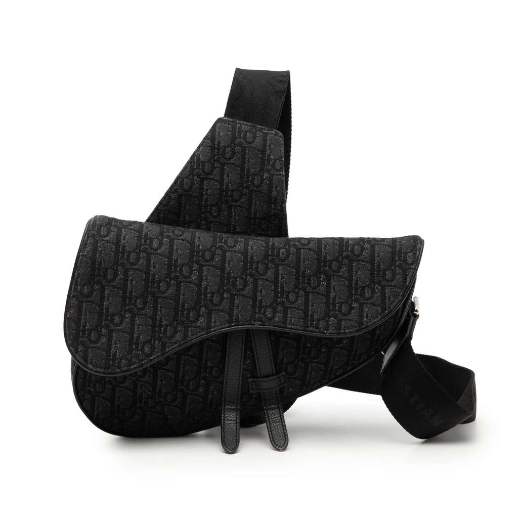 Dior Oblique Canvas Saddle Crossbody