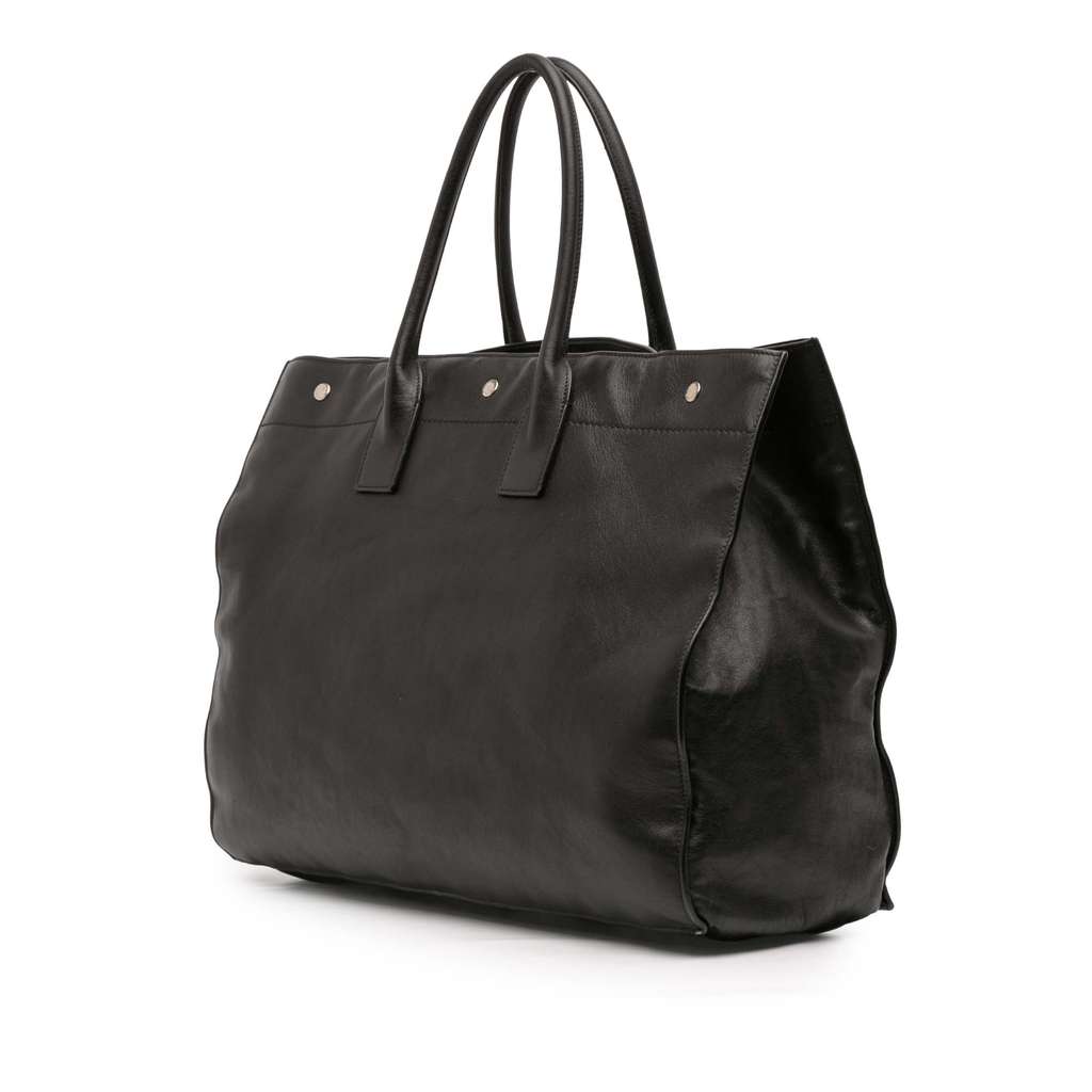 Saint Laurent Large Smooth Calfskin Rive Gauche Tote - 2