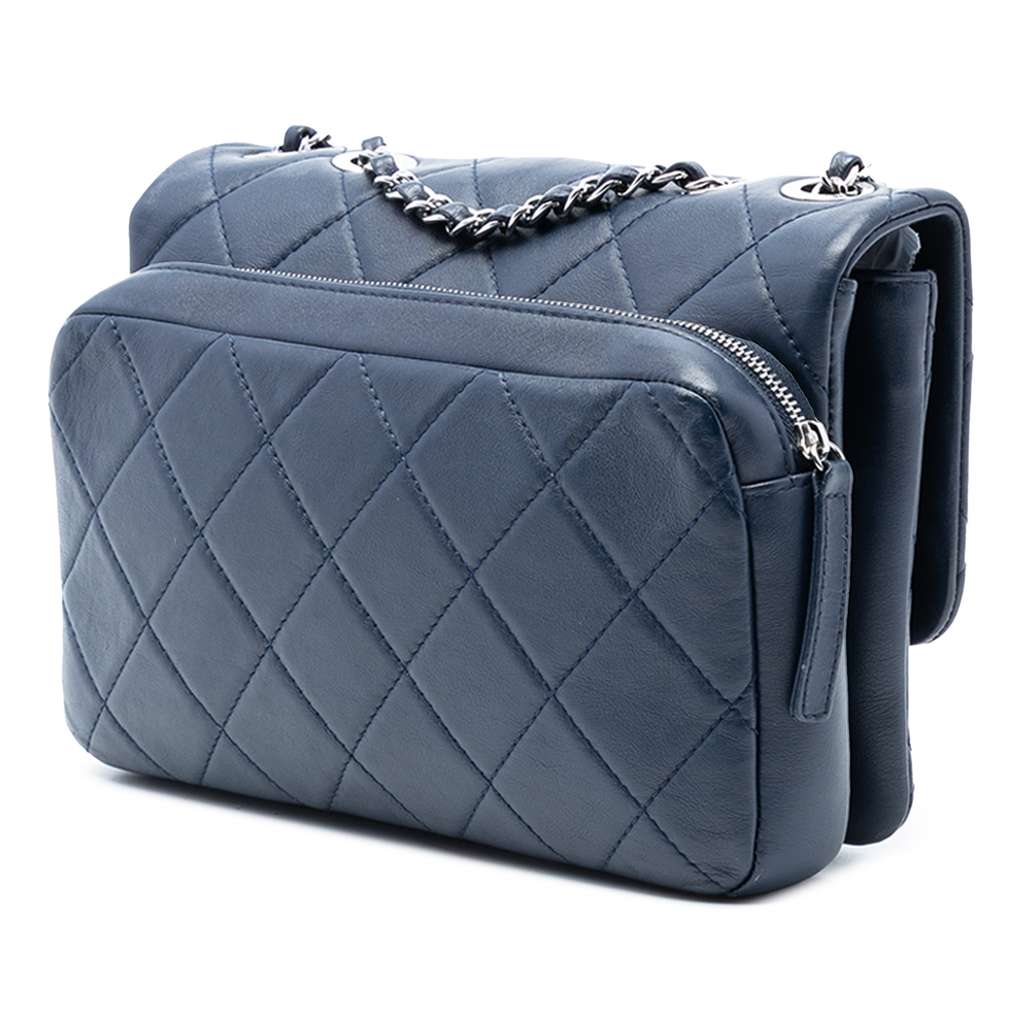 Chanel CC Quilted Calfskin Zipped Flap - 2