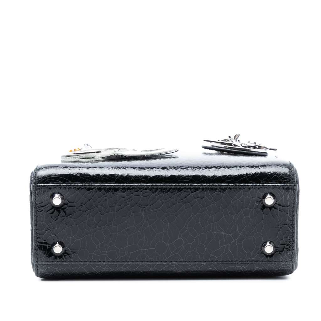 Dior Mini Deerskin Ceramic Effect Jeweled Swan Lady Dior - 3