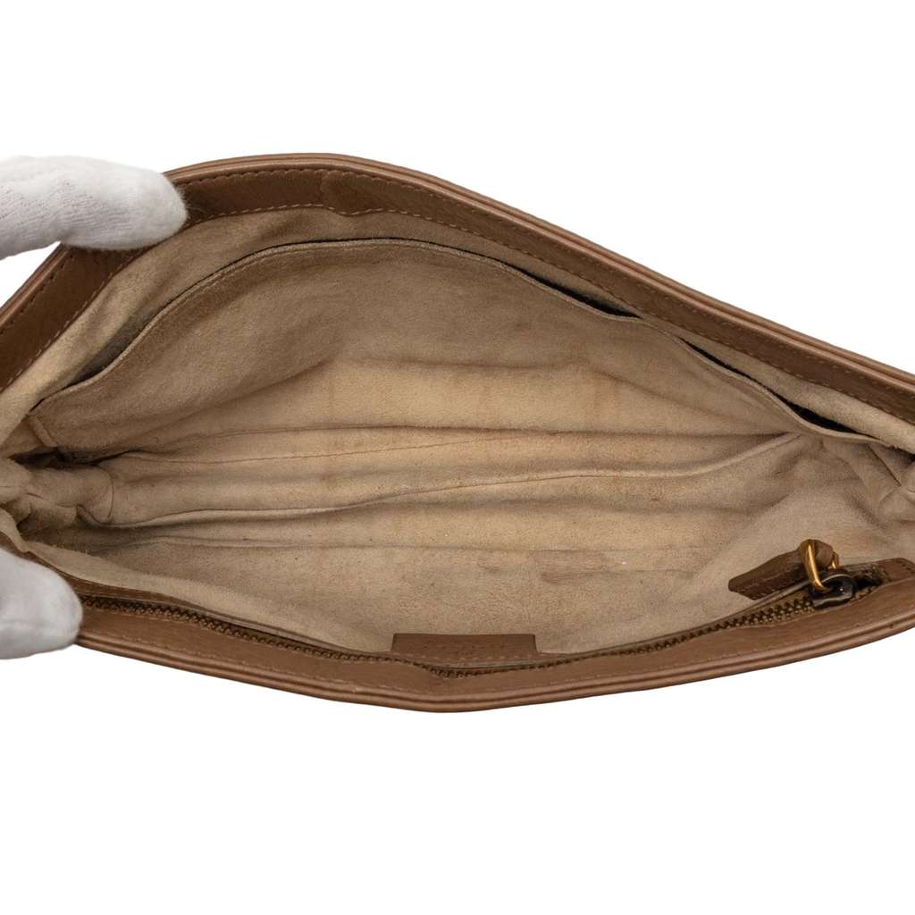 Gucci Medium Leather 1973 Chain Shoulder Bag - 4