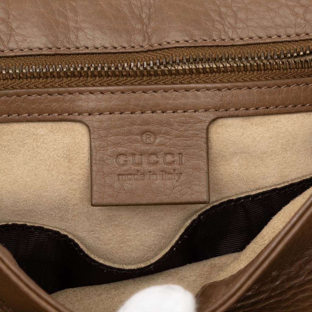 Gucci Medium Leather 1973 Chain Shoulder Bag - 5