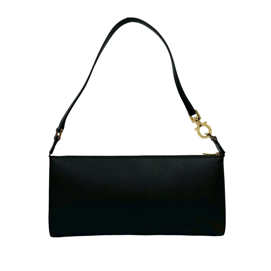Salvatore Ferragamo Leather Gancini Shoulder Bag - 2