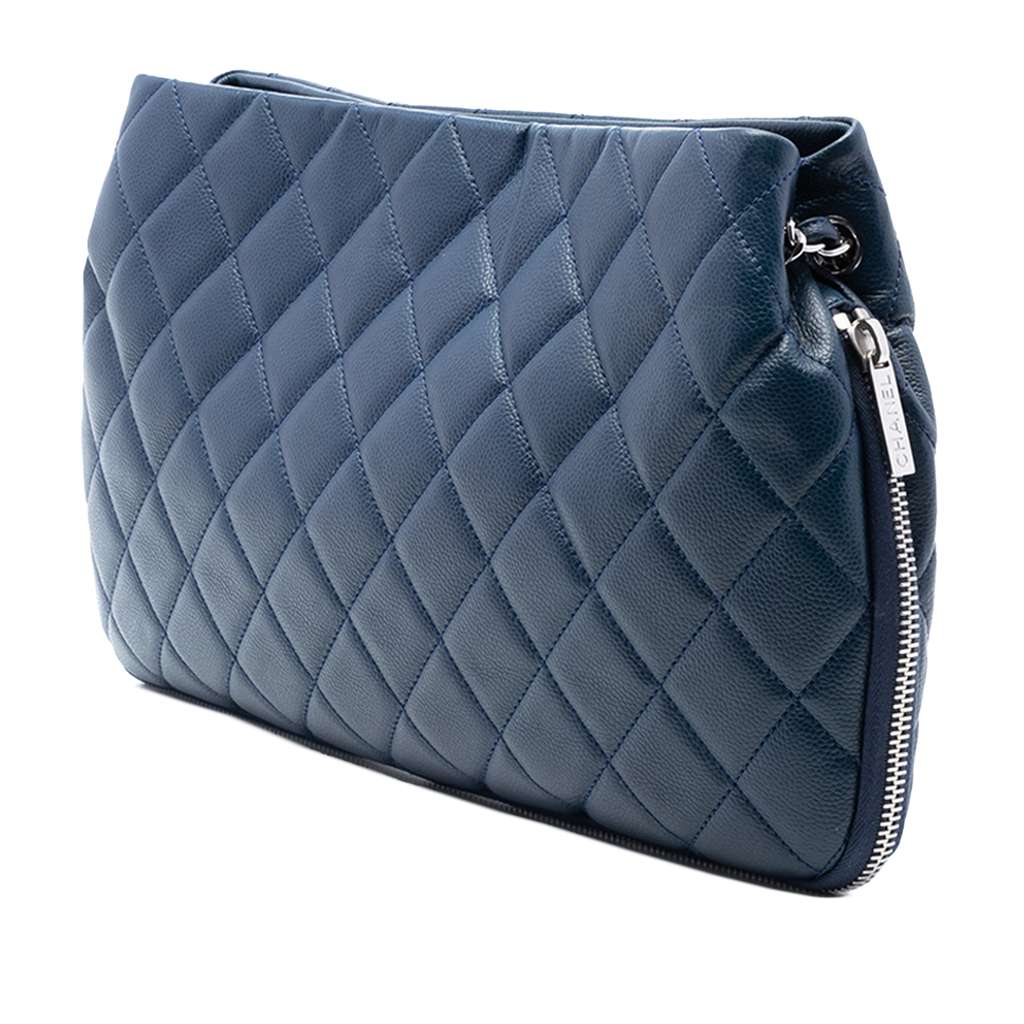 Chanel CC Quilted Caviar Expandable Tote - 2