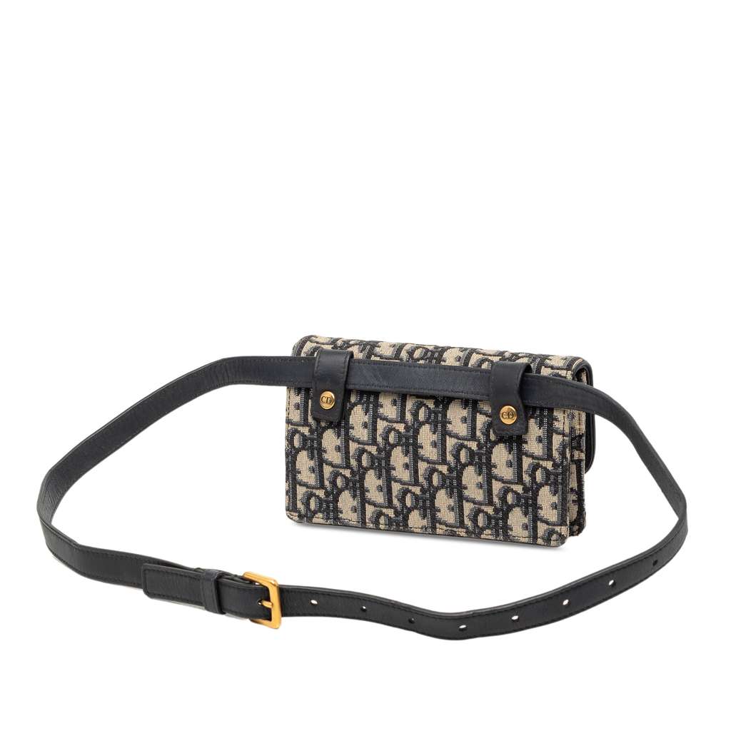 Dior Oblique Canvas Saddle Belt Bag - 2