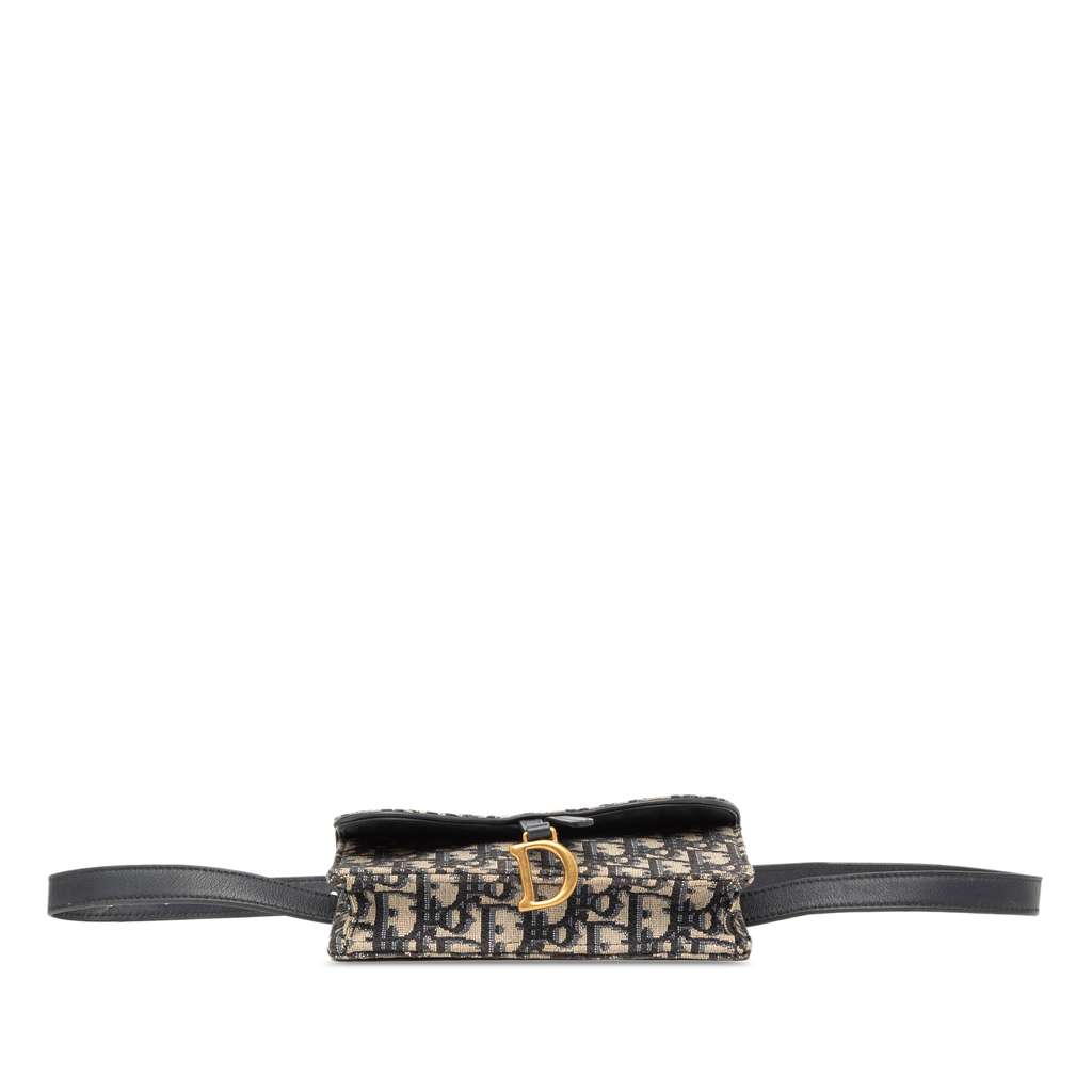 Dior Oblique Canvas Saddle Belt Bag - 3