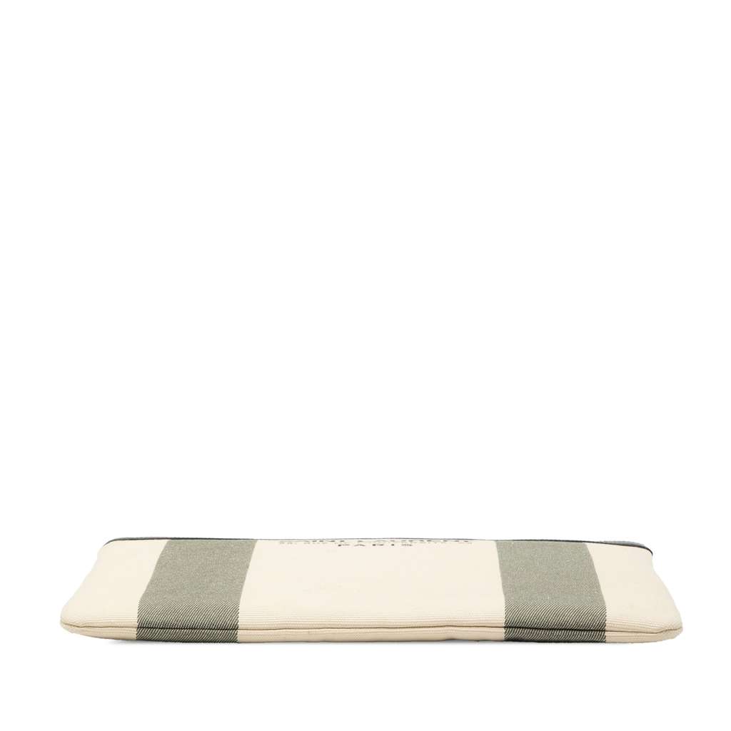 Saint Laurent Canvas Beach Zip Clutch - 3