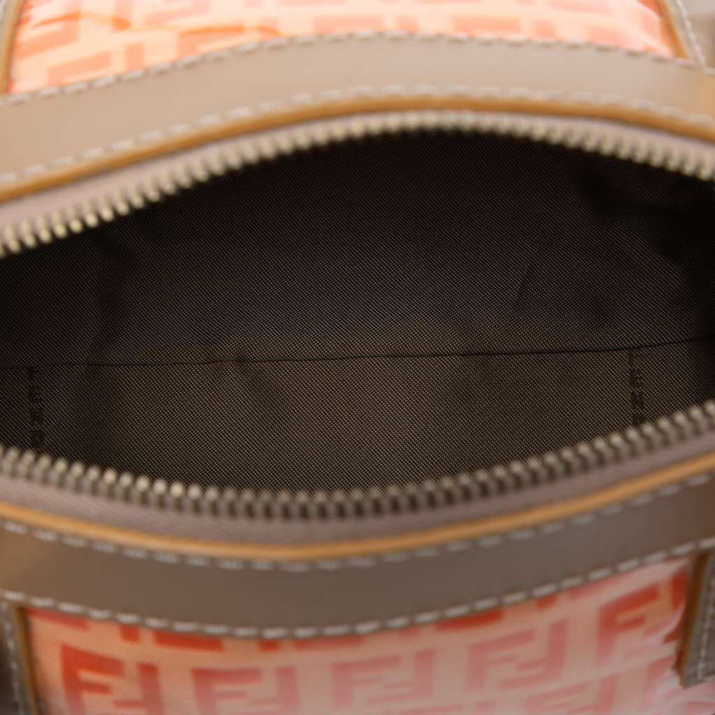 Fendi Zucchino Coated Canvas Barrel Handbag - 4