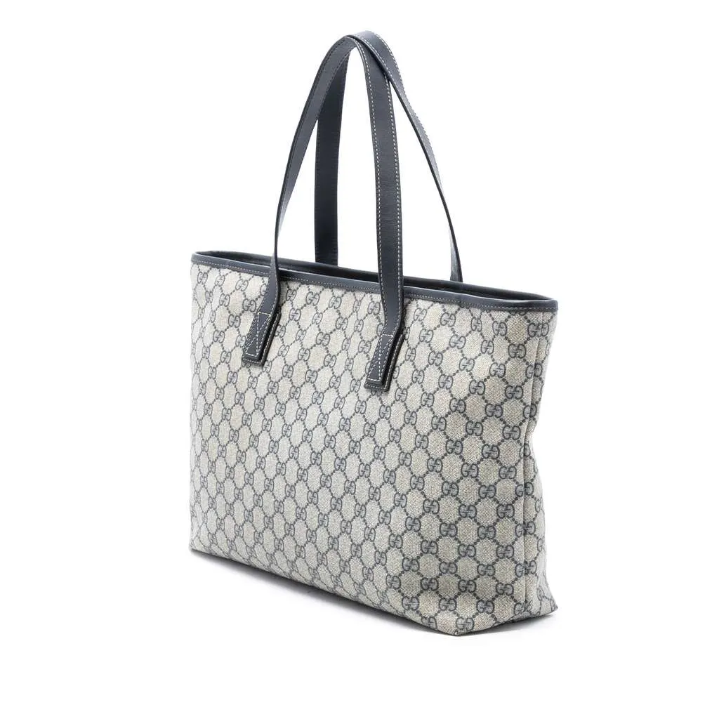 Gucci GG Supreme Tote Brown Canvas Good - Back View