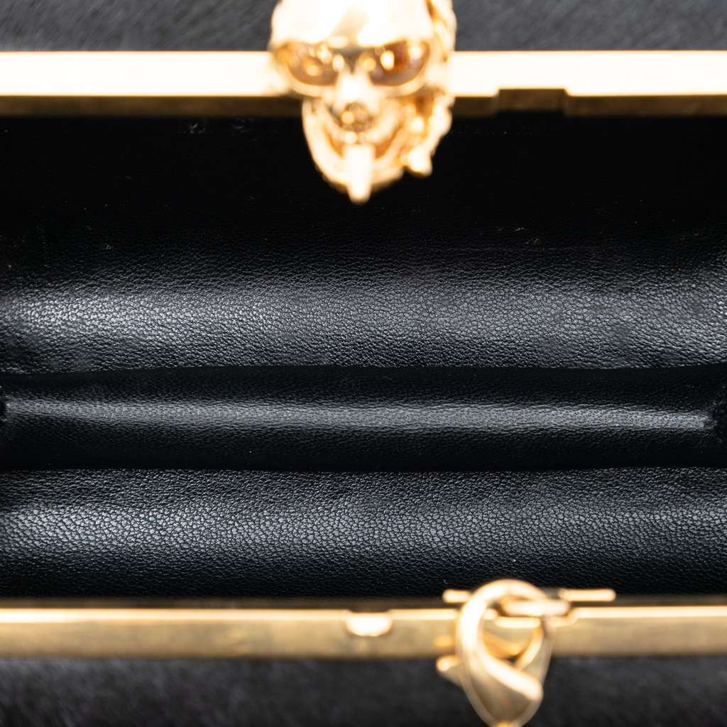 Alexander Mcqueen Pony Hair Skull Clutch - 4
