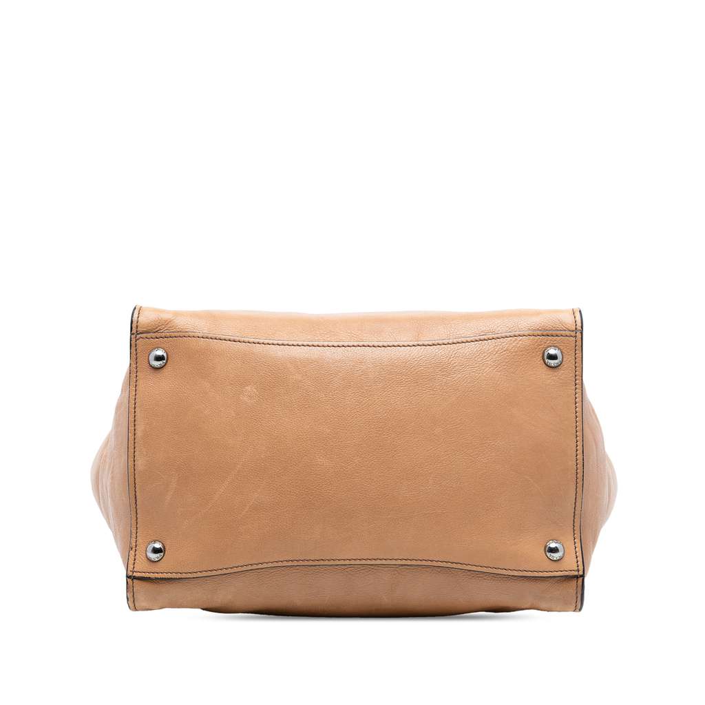 Prada Glace Calf Twin Pocket Double Handle Satchel - 3