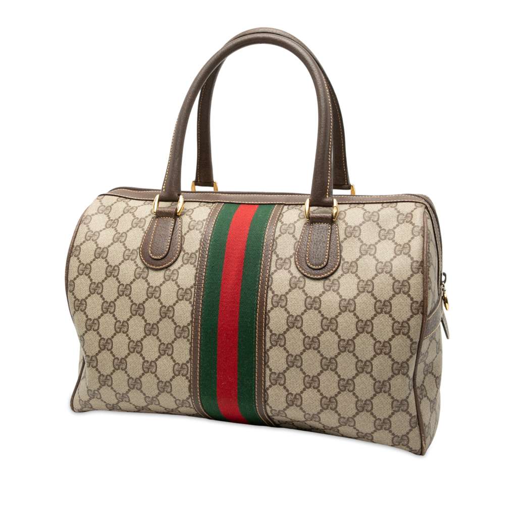 Gucci GG Supreme Web Boston Bag - 2