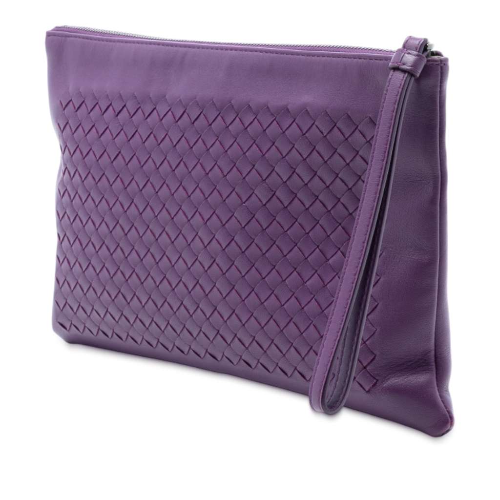 Bottega Veneta Nappa Intrecciato Wristlet Clutch - 2