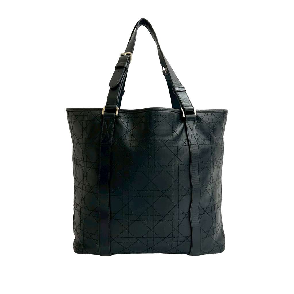 Dior Lambskin Cannage Soft Shopper Rasta Tote - 2