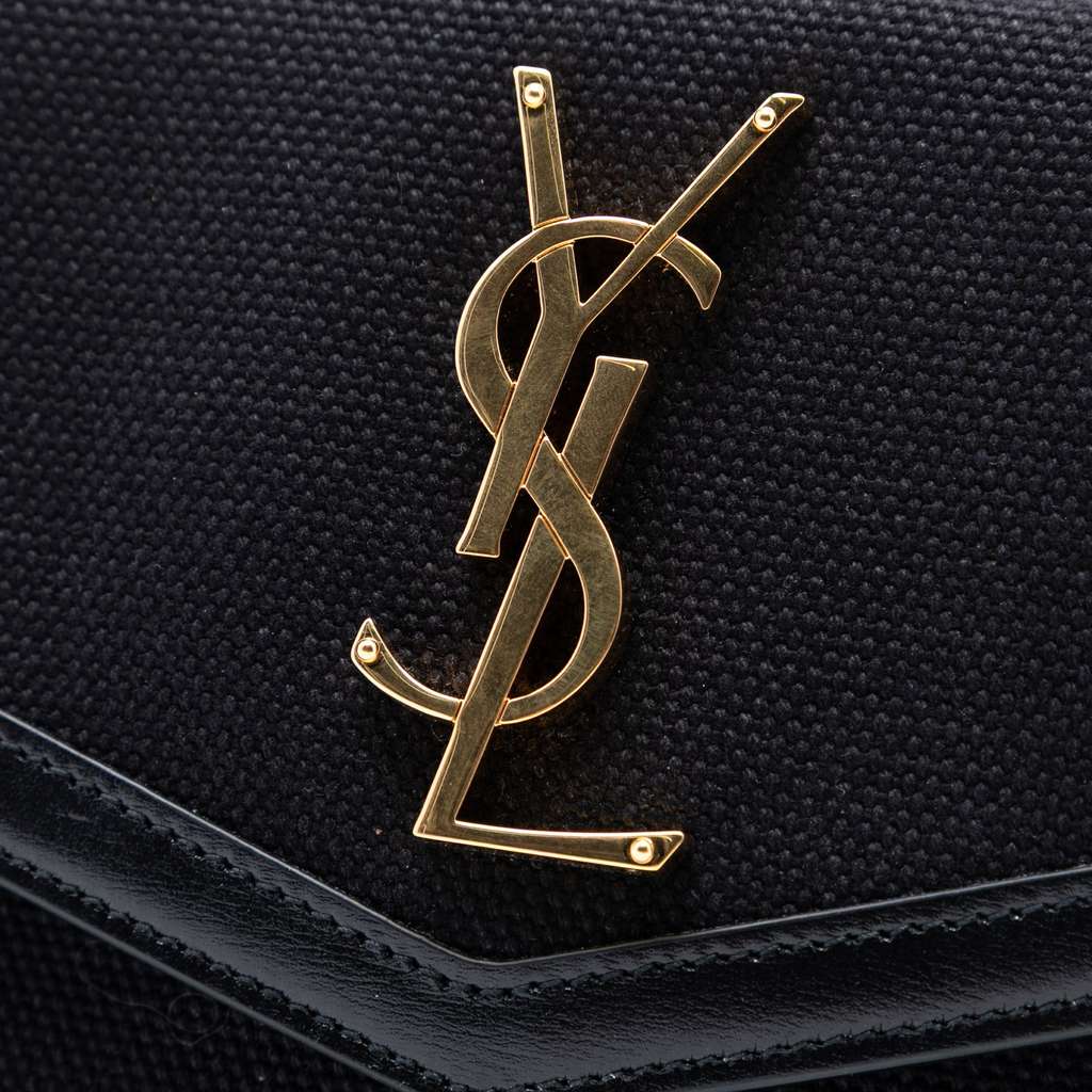 Saint Laurent Canvas Monogram Uptown Pouch - 5