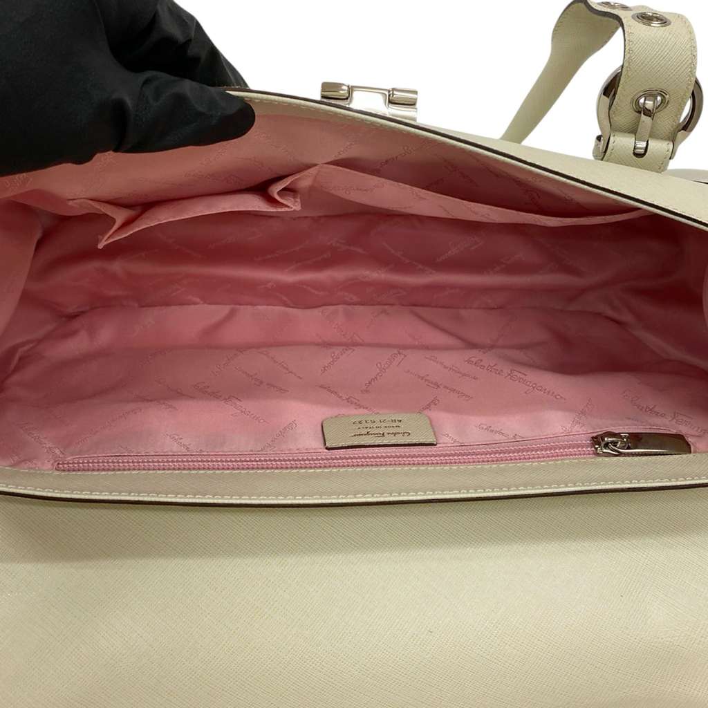 Salvatore Ferragamo Leather Gancini Handbag - 3