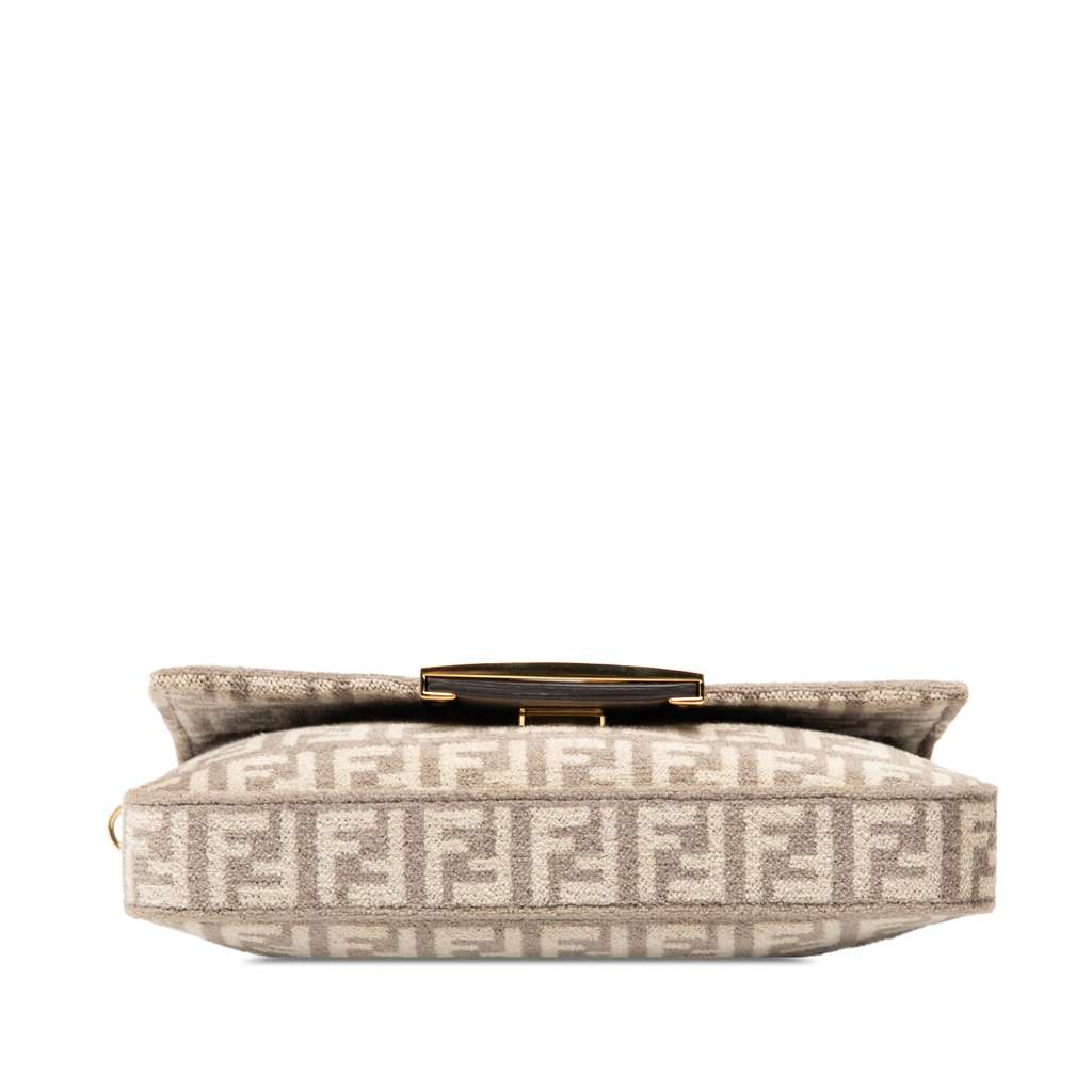 Fendi Zucchino Velvet Baguette Phone Pouch Satchel - 3