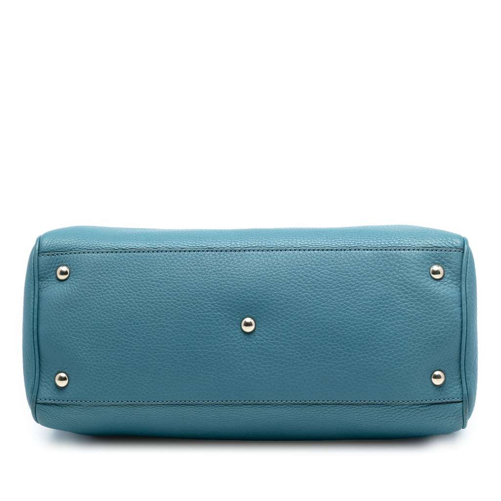 Gucci Medium Calfskin Bamboo Shopper Satchel - 3