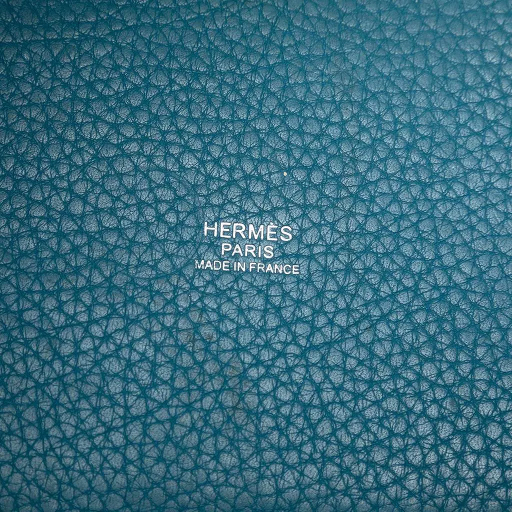 Hermès Clemence Picotin Lock 18 Blue Leather Good - Box View