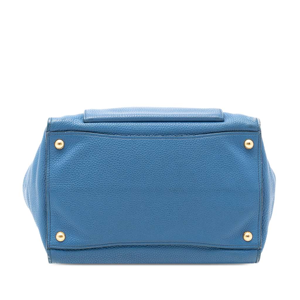 Prada Vitello Daino Front Pocket Open Convertible Tote - 3