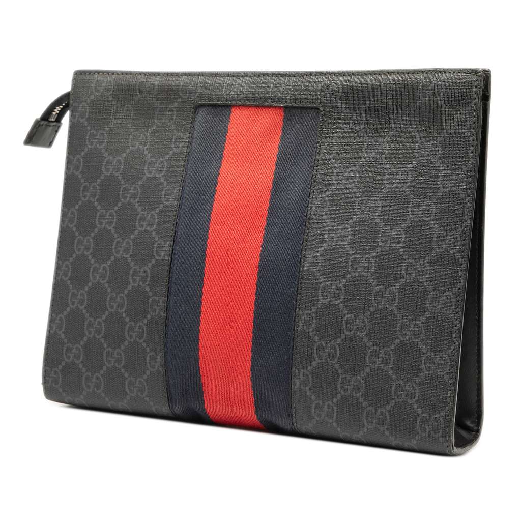 Gucci GG Supreme Web Clutch - 2